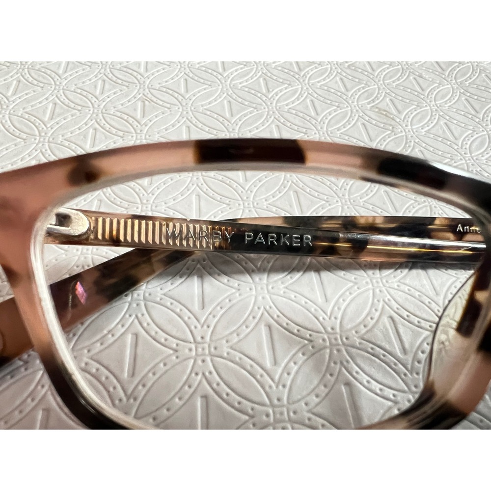 Warby‎ Parker Annette 285 Eyeglasses Brown Tortoise Rectangular Frames 52-17-140 - Picture 2 of 8